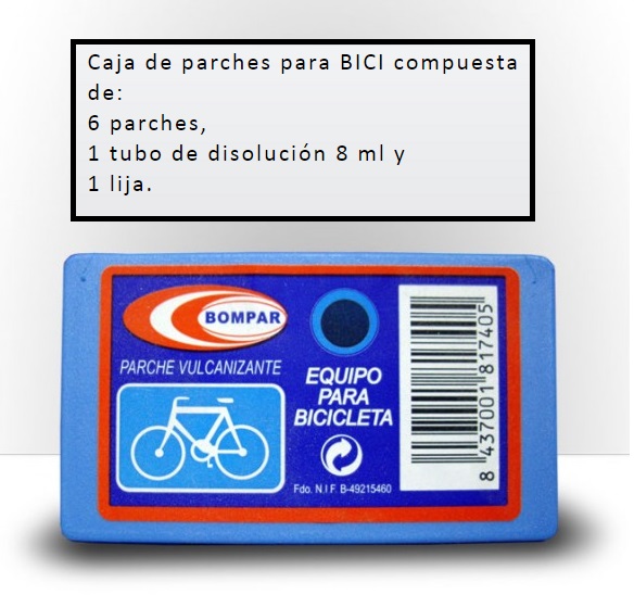 PARCHE BICICLETA BOMPAR -CAJA-